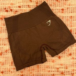 Gymshark brown marl vital seamless shorts